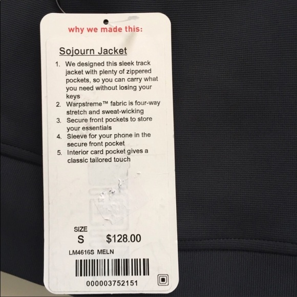 NWT MELN LULULEMON SOJOURN JACKET MELANITE MEDIUM - Picture 5 of 7